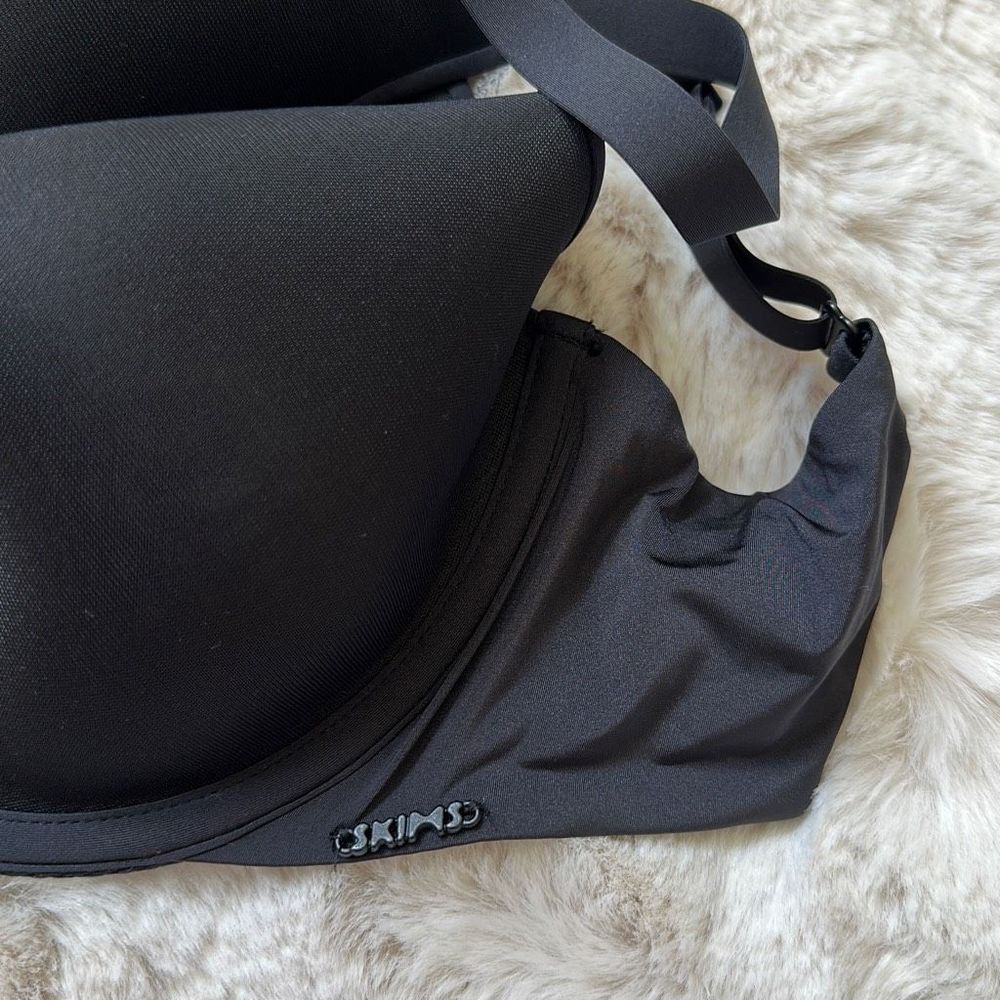 SKIMS Weightless Scoop Bra Onyx Size 36D - Picture 5 of 8